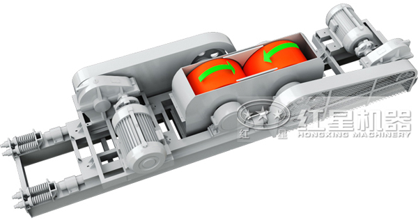 对辊式破碎机的工作原理